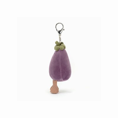 Jellycat Vivacious Vegetable Aubergine Tas Bedeltje | PB8630517